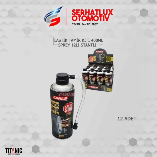 Lastik Tamir Kiti 400ml Sprey 12li Stantlı