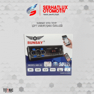 SUNSAY MB-28 OTO TEYP BT/ÇİFT USB/ŞARJ ÖZELLİĞİ/MP3 ÇALAR